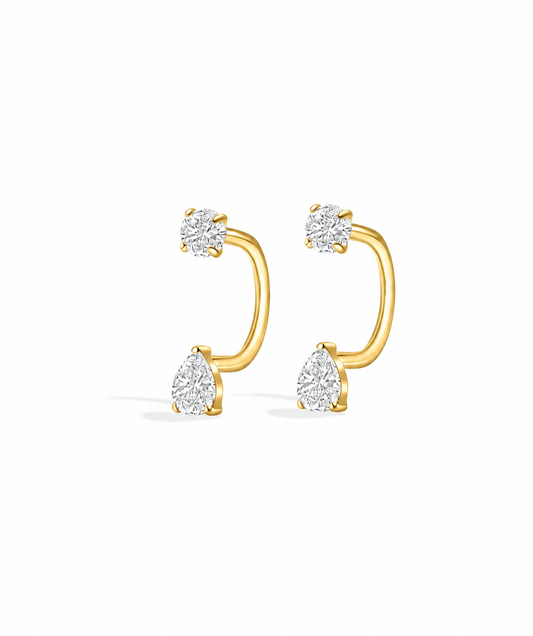 Boucles d'Oreilles Arc Goutte