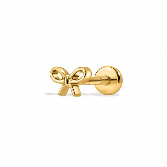 Boucles d'Oreilles Noeud à dos plat