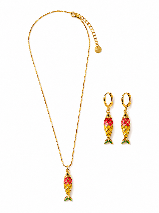 Collier + Boucles d'Oreilles Sophia