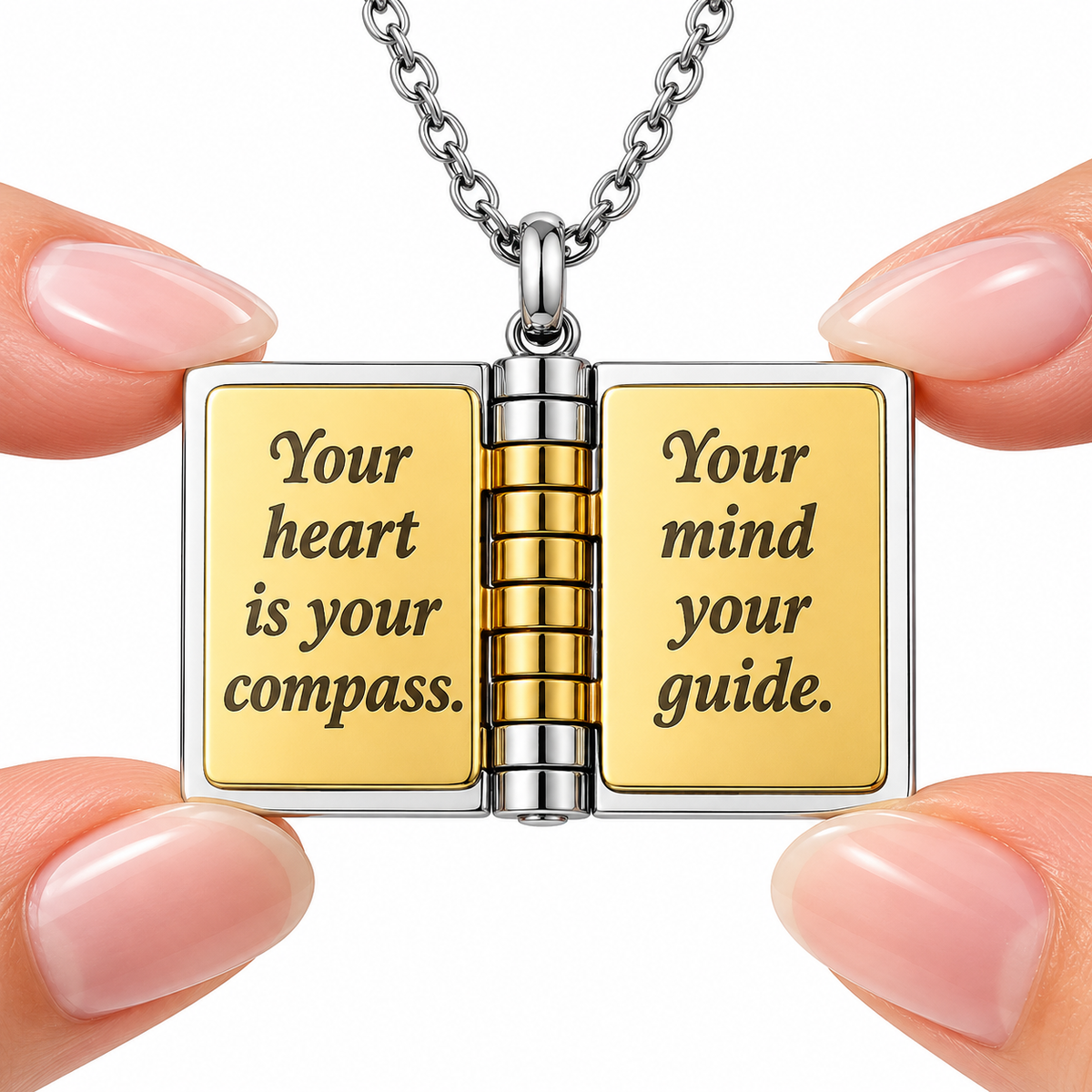 Collier My Champion ouvert : Your heart is your compass, your mind your guide